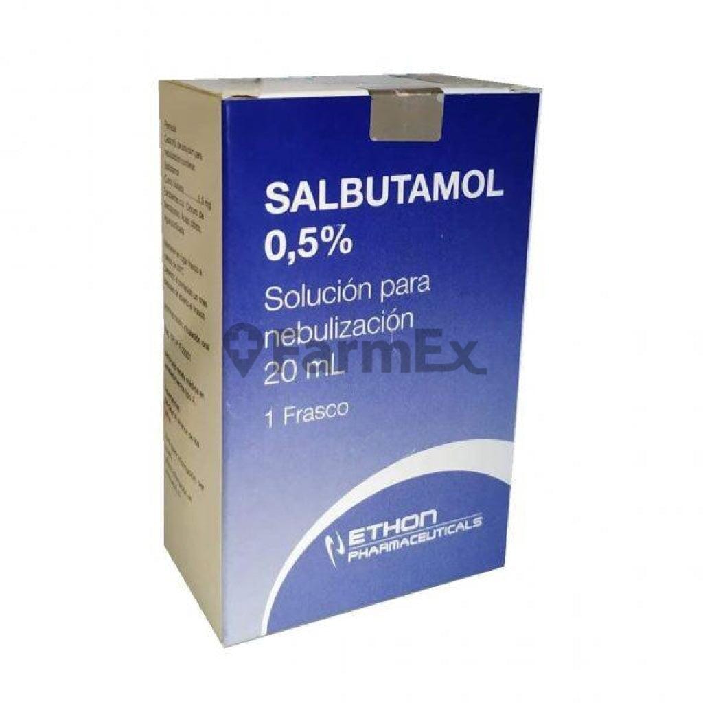 Salbutamol 0,5 % Solución para Nebulización x 20 mL Farmex-MiaHealth-Persistente 