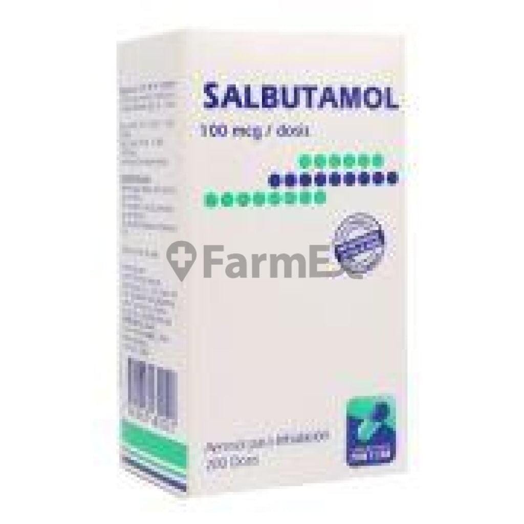 Salbutamol 100 mcg / dosis x 200 dosis Farmex-BanMedica-Persistente 