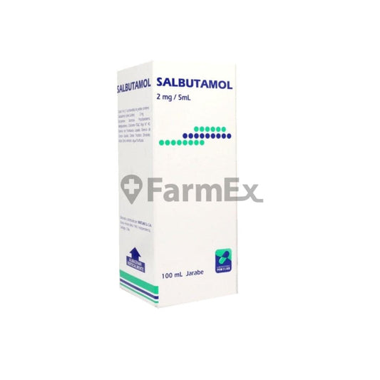Salbutamol Jarabe 2 mg / 5 mL x 100 mL Farmex-MiaHealth-Persistente 