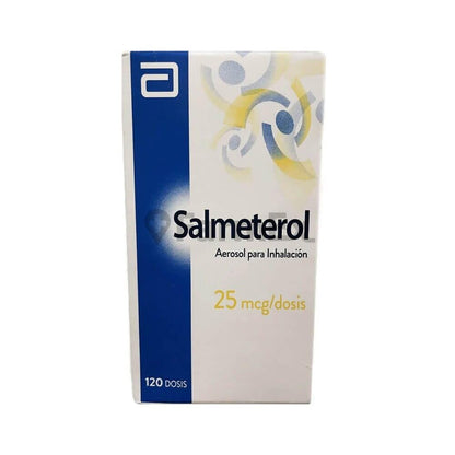 Salmeterol 25 mcg / dosis x 120 dosis "Ley Cenabast" Farmex-Pluxee-Persistente 