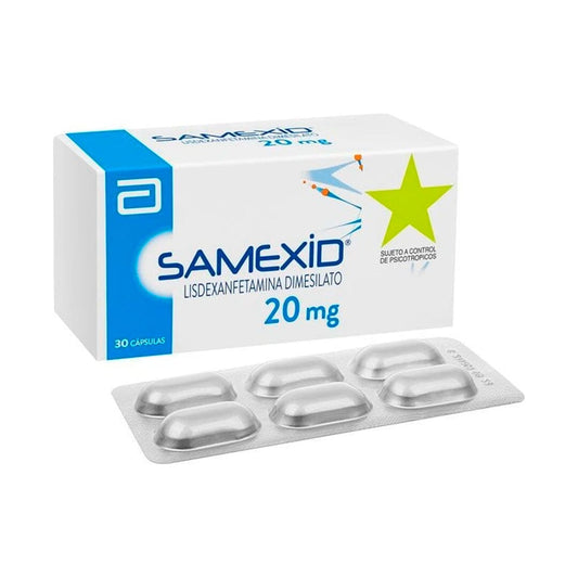 Samexid 20mg X 30 cápsulas (Venta Solo en Sucursal) ABBOTT 