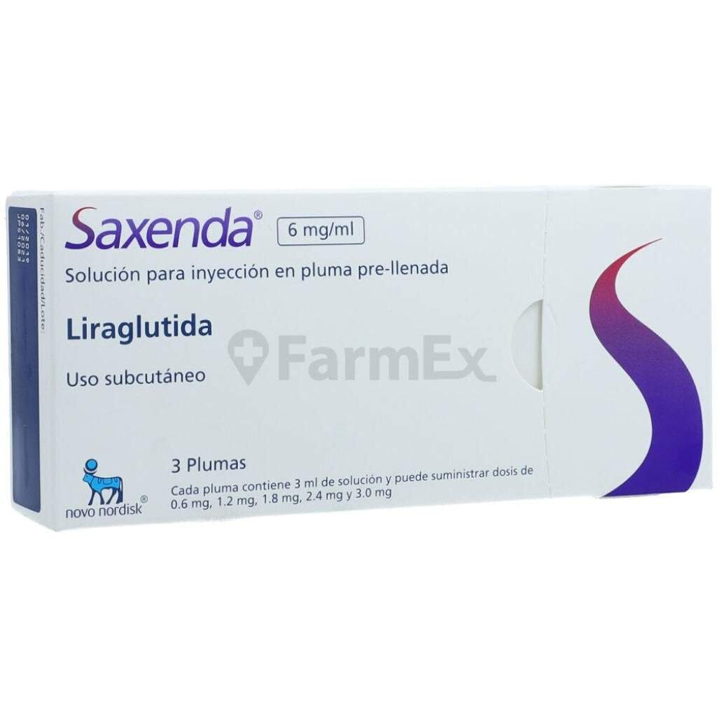 Saxenda FlexTouch 6 mg / mL x 3 plumas Farmex-VidaTres-Persistente 