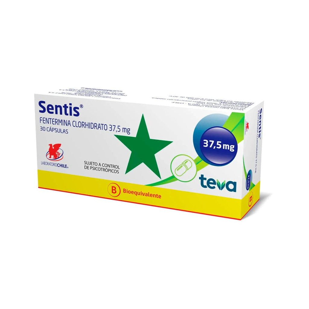 Sentis 37.5 mg x 30 cápsulas (Venta solo en sucursal) LAB CHILE 