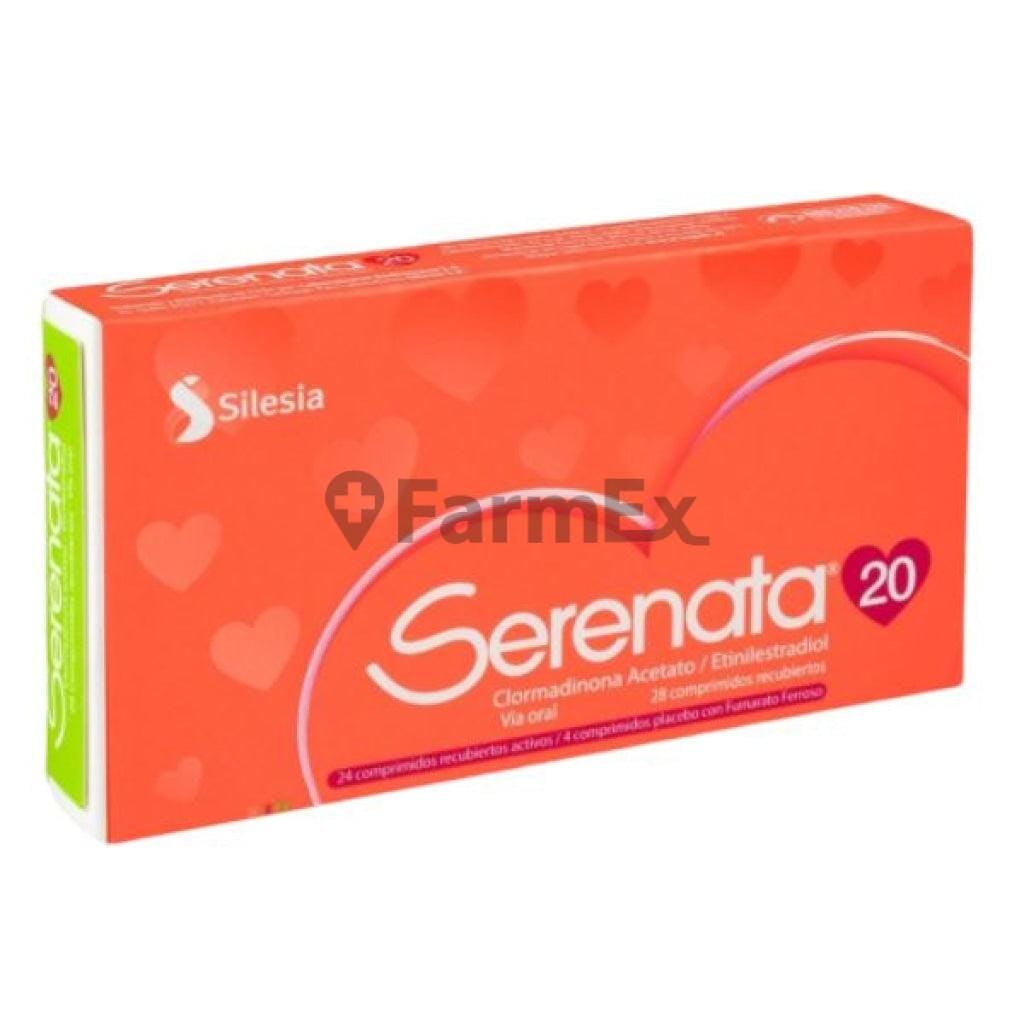 Serenata 20 x 28 comprimidos Farmex-BanMedica-Persistente 