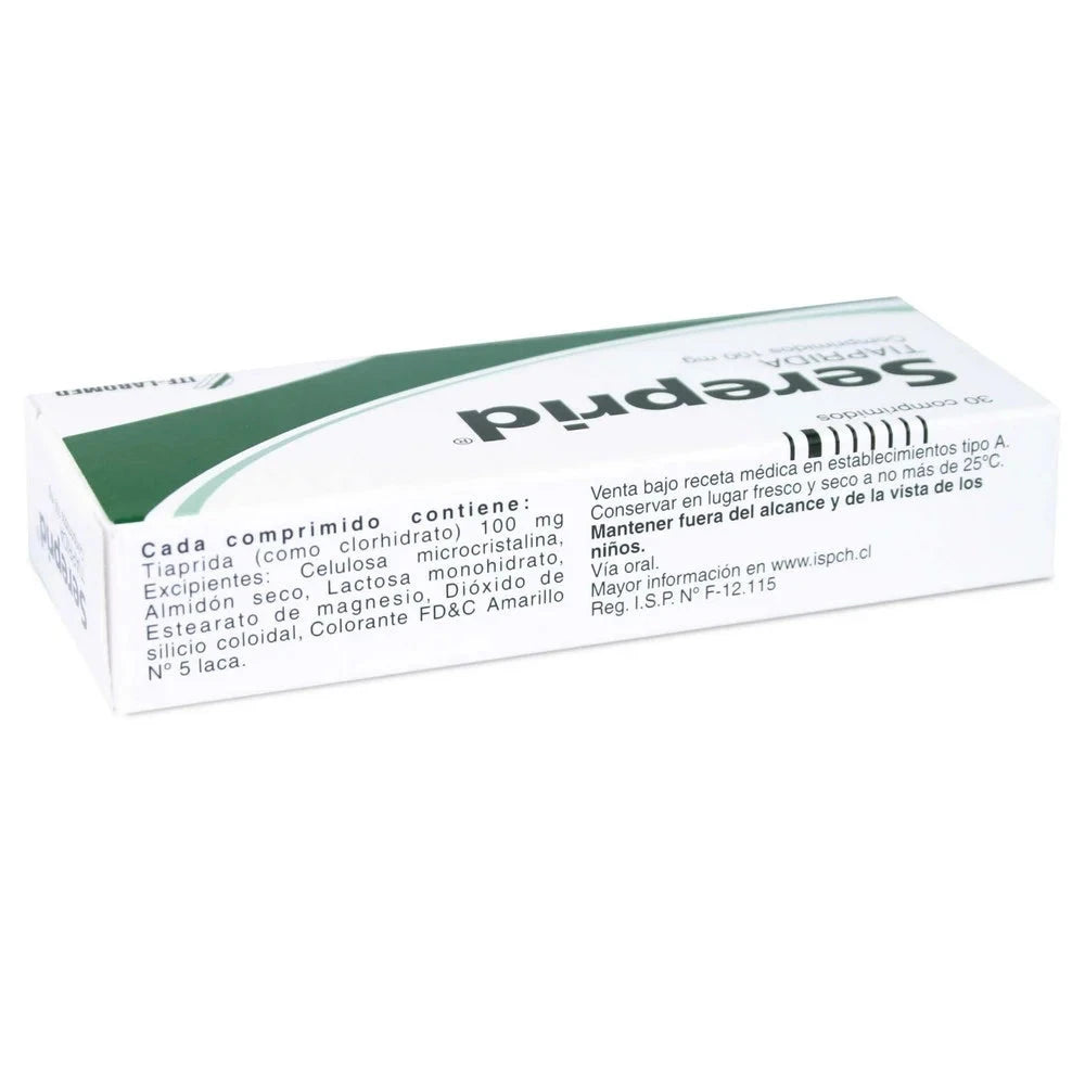 Sereprid 100mg x 30 Comprimidos ITF LABOMED 