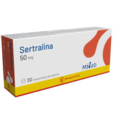 Sertralina 50 mg x 30 comprimidos.