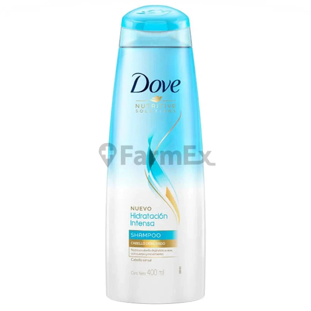 Shampoo Dove "Hidratación Intensa" x 400 mL Farmex-Pluxee-Persistente 