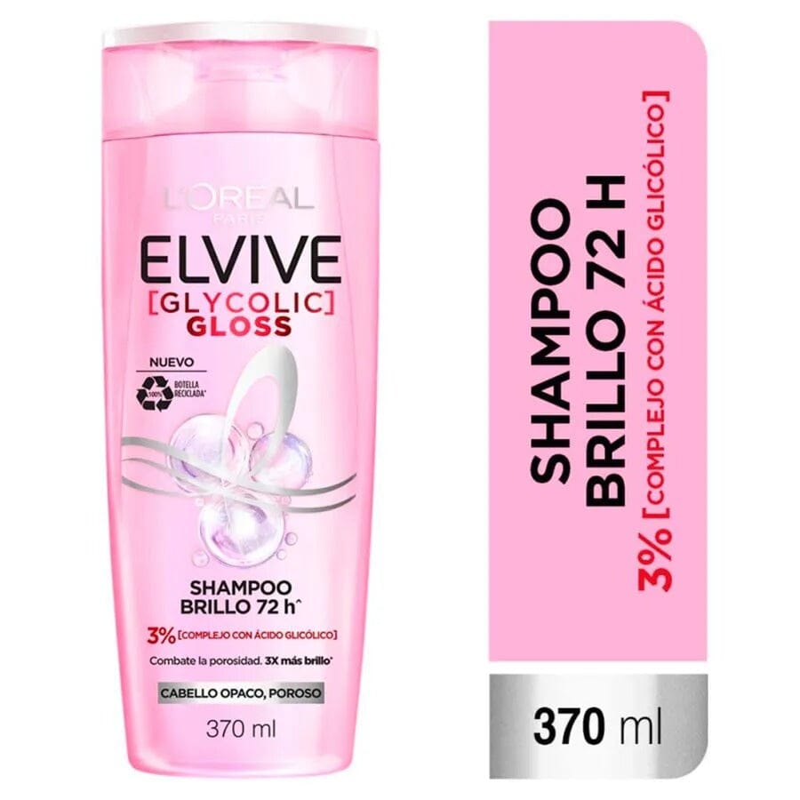 Shampoo Elvive Glycolic Gloss 370 mL.