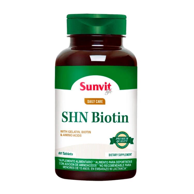 SHN Biotina x 60 tabletas Farmex-Pluxee-Persistente 