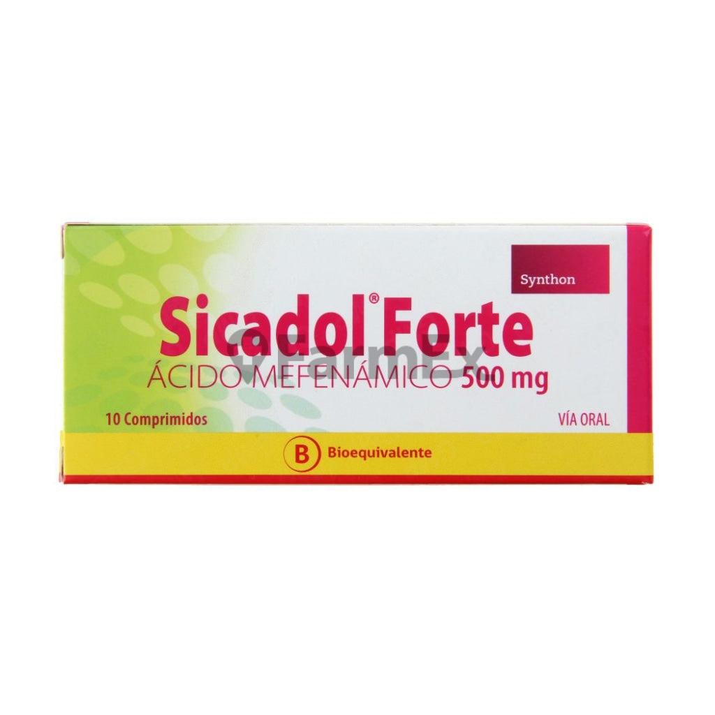 Sicadol Forte 500 mg x 10 comprimidos.