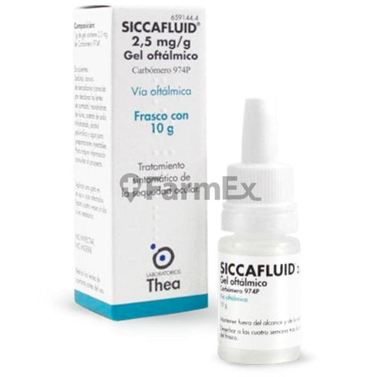 Siccafluid Gel Oftálmico 0.25% x 10 g Farmex-VidaTres-Persistente 