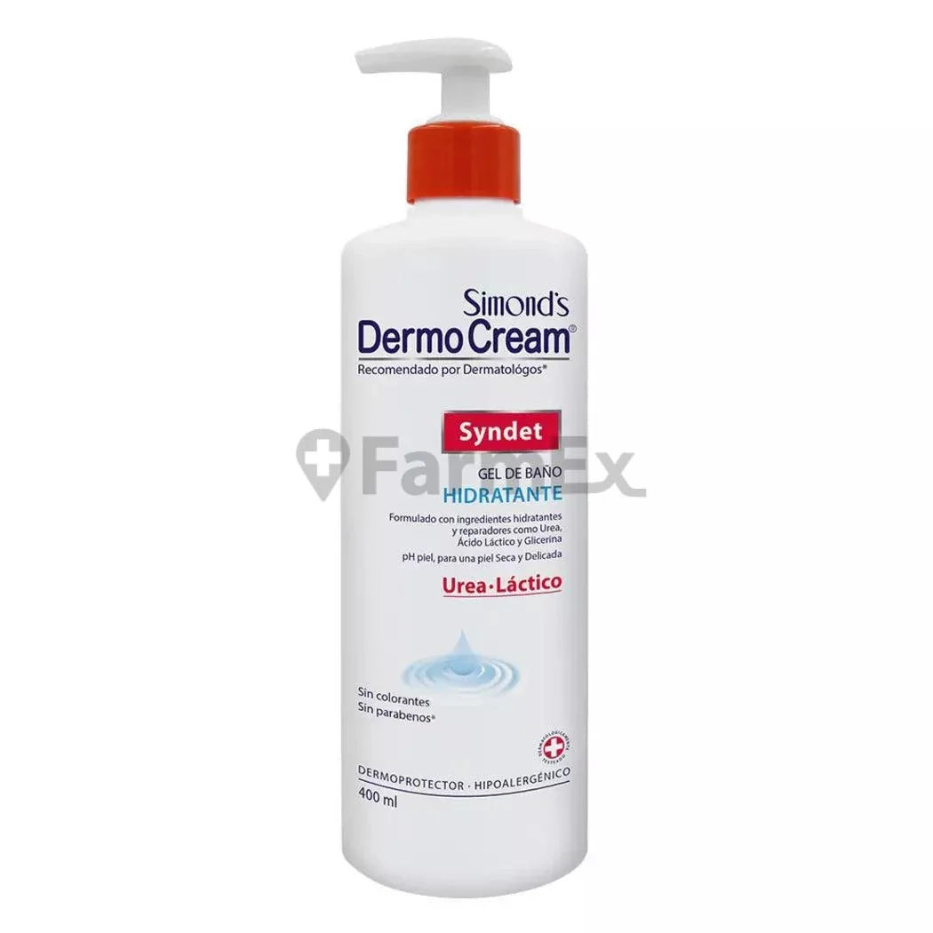 Simond's DermoCream "Syndet Urea" Gel de baño x 400 mL.