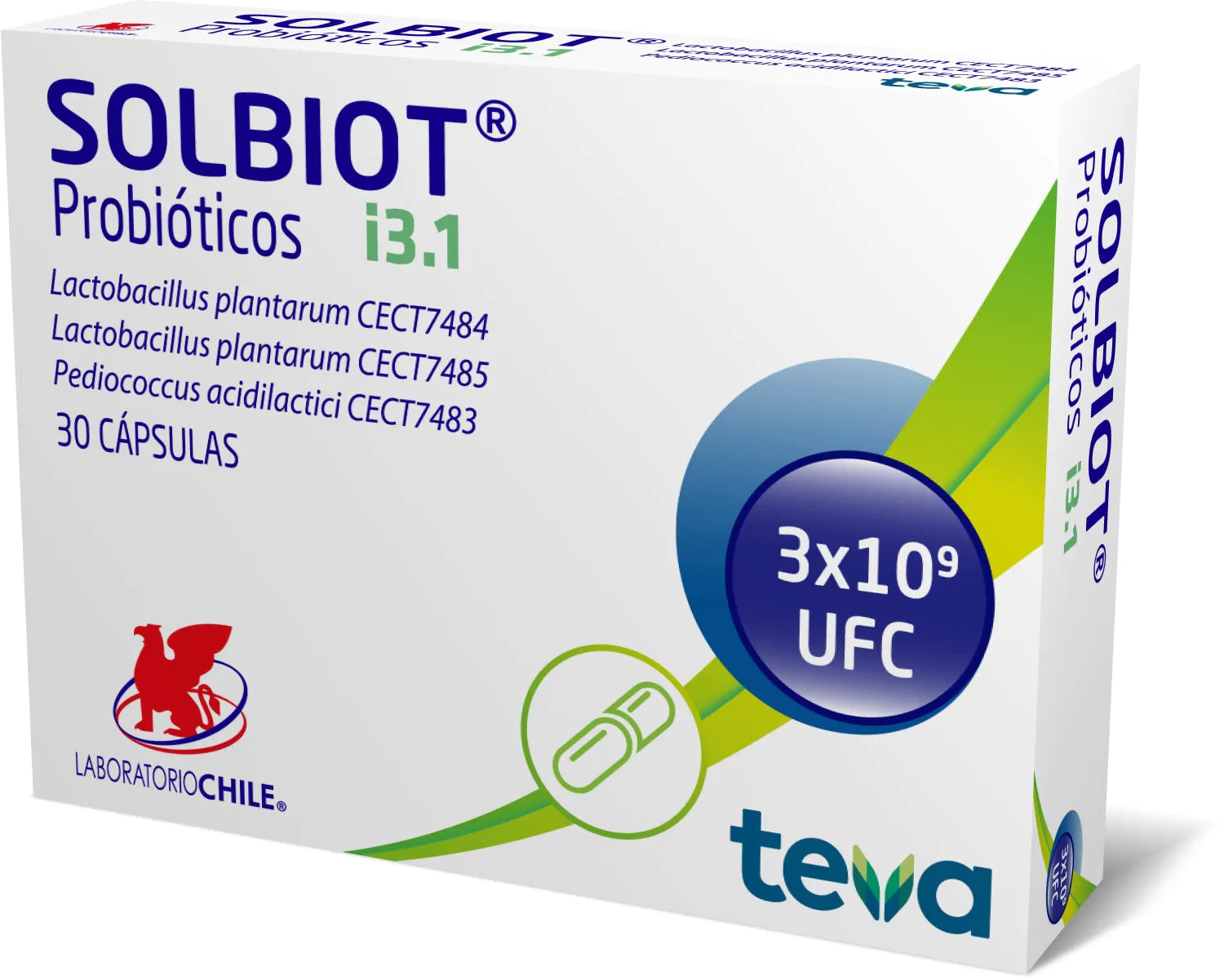 Solbiot-i Probióticos adulto x 30 cápsulas LABORATORIO CHILE 