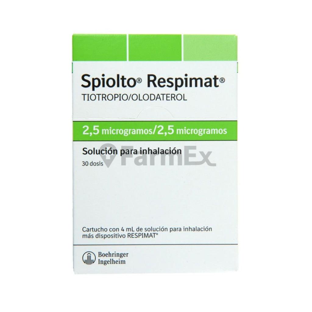 Spiolto Respimat Sol. Inhalación 2,5 mcg / 2,5 mcg x 30 dosis.