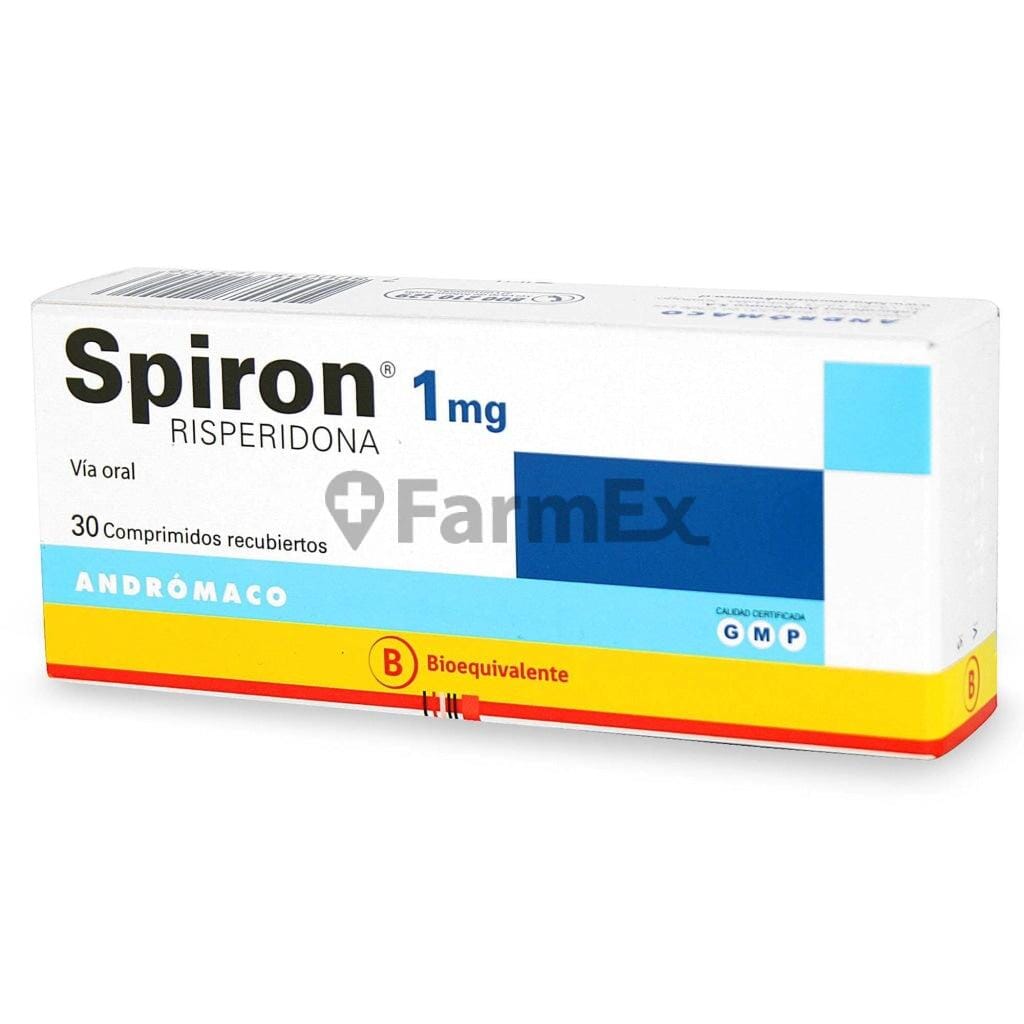 Spiron 1 mg x 30 comprimidos Farmex-Pluxee-Persistente 
