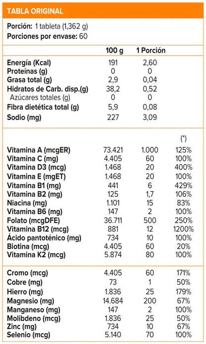Stamplus Multivitamínico X 60 tabs Nerthus 