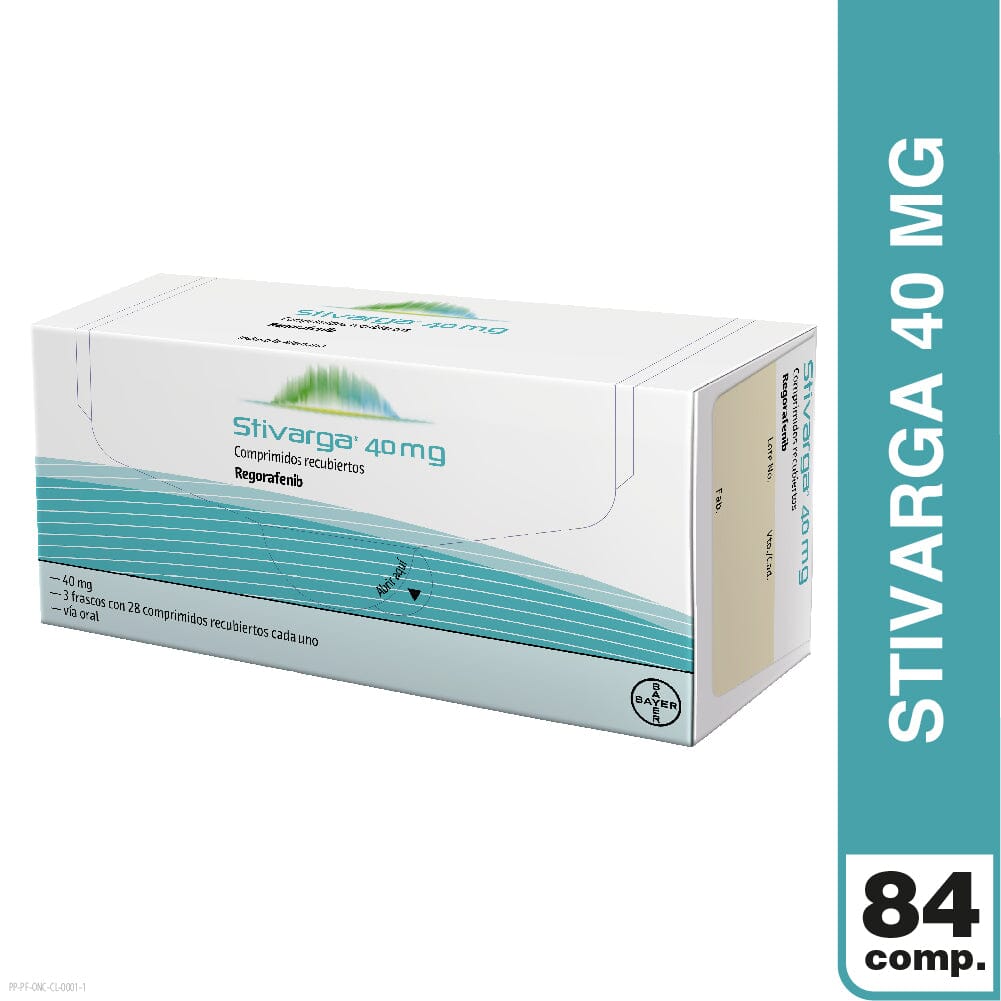 Stivarga 40 mg 3 Frascos x 28 comprimidos c/u BAYER 