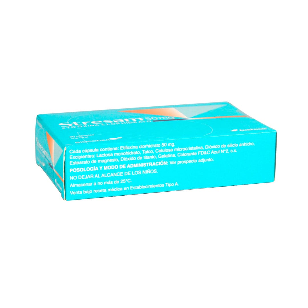 Stresam 50 mg x 60 cápsulas Farmex-Pluxee-Persistente 