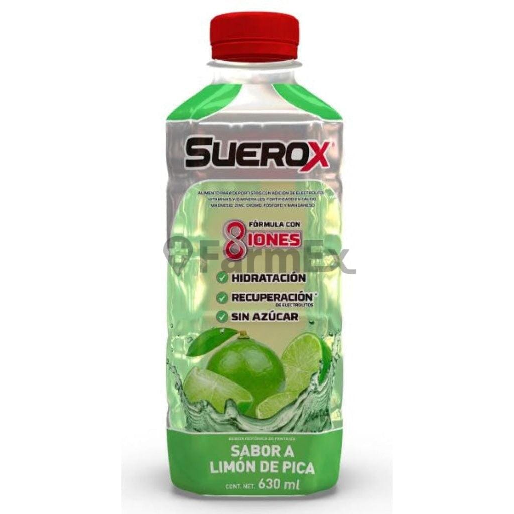 Suerox Sabor a Limón de Pica x 630 mL Farmex-Pluxee-Persistente 