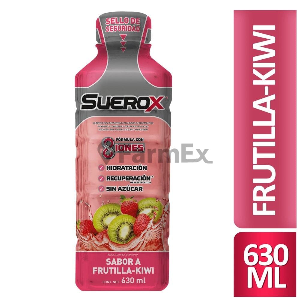 Suerox Sabor Frutilla- Kiwi x 630 mL Farmex-Pluxee-Persistente 