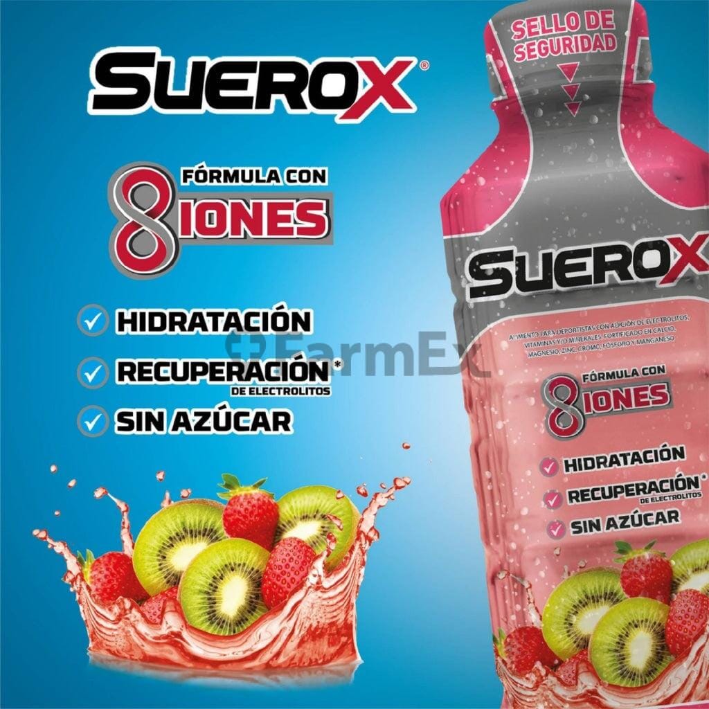 Suerox Sabor Frutilla- Kiwi x 630 mL Farmex-Pluxee-Persistente 