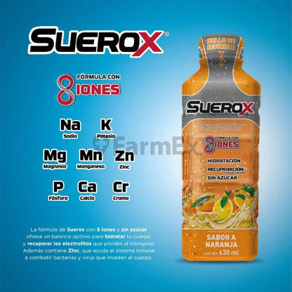 Suerox Sabor Naranja x 630 mL Farmex-Pluxee-Persistente 