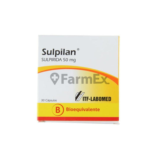 Sulpilan 50 mg x 30 cápsulas susc-1 de 2 meses Farmex-Suscripciones-Persistente 