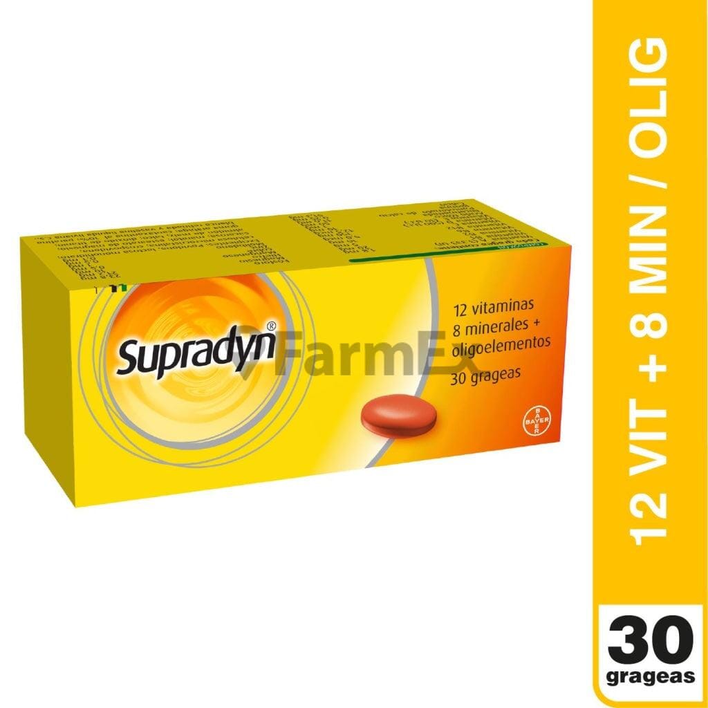 Supradyn x 30 grageas Farmex-MiaHealth-Persistente 