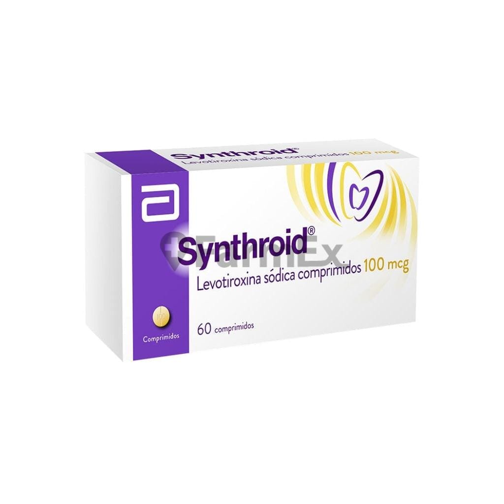 Synthroid 100 mcg x 60 comprimidos. Farmex-Fonasa 