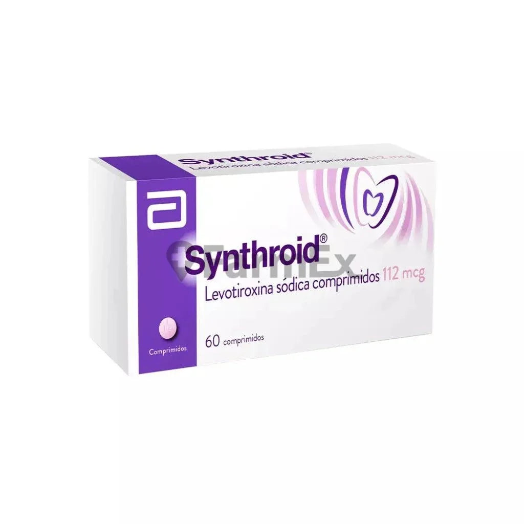 Synthroid 112 mcg x 60 comprimidos.