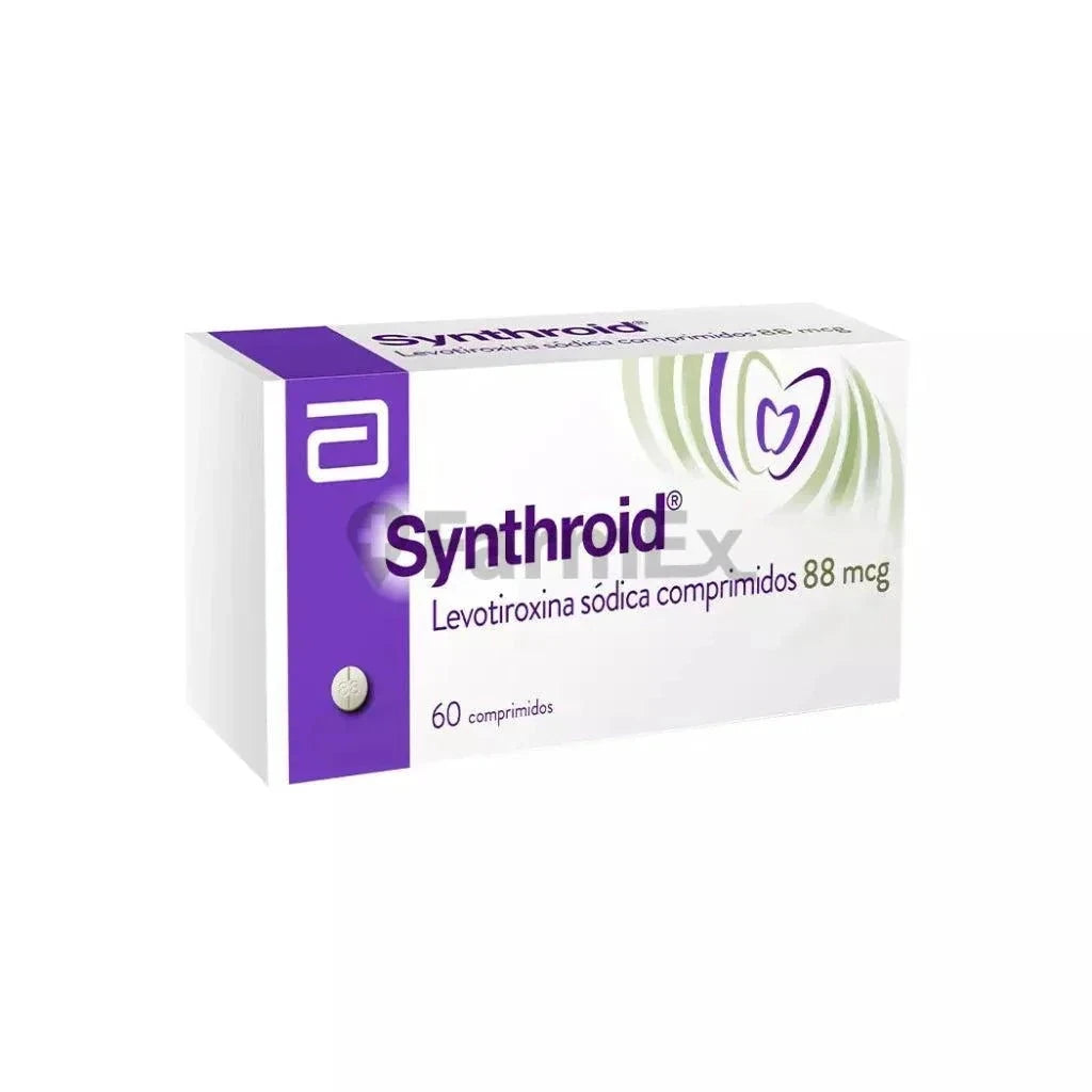 Synthroid 88 mcg x 60 comprimidos Farmex-Pluxee-Persistente 
