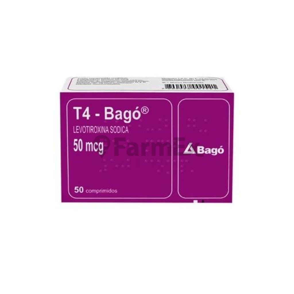T4 50 mg x 50 comprimidos Farmex-VidaTres-Persistente 
