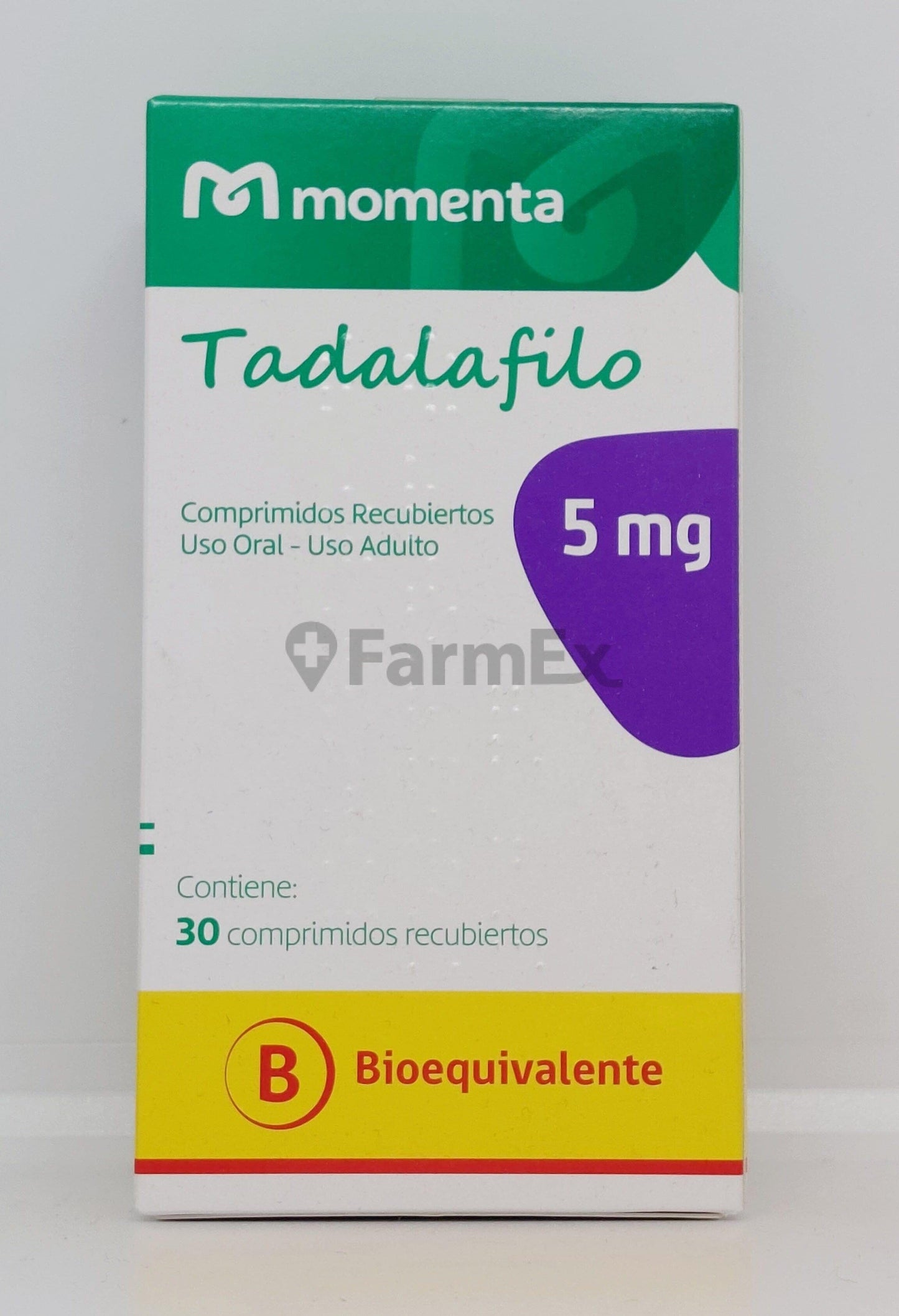 Tadalafilo 5 mg x 30 comprimidos susc-1 de 2 meses Farmex-Suscripciones-Persistente 