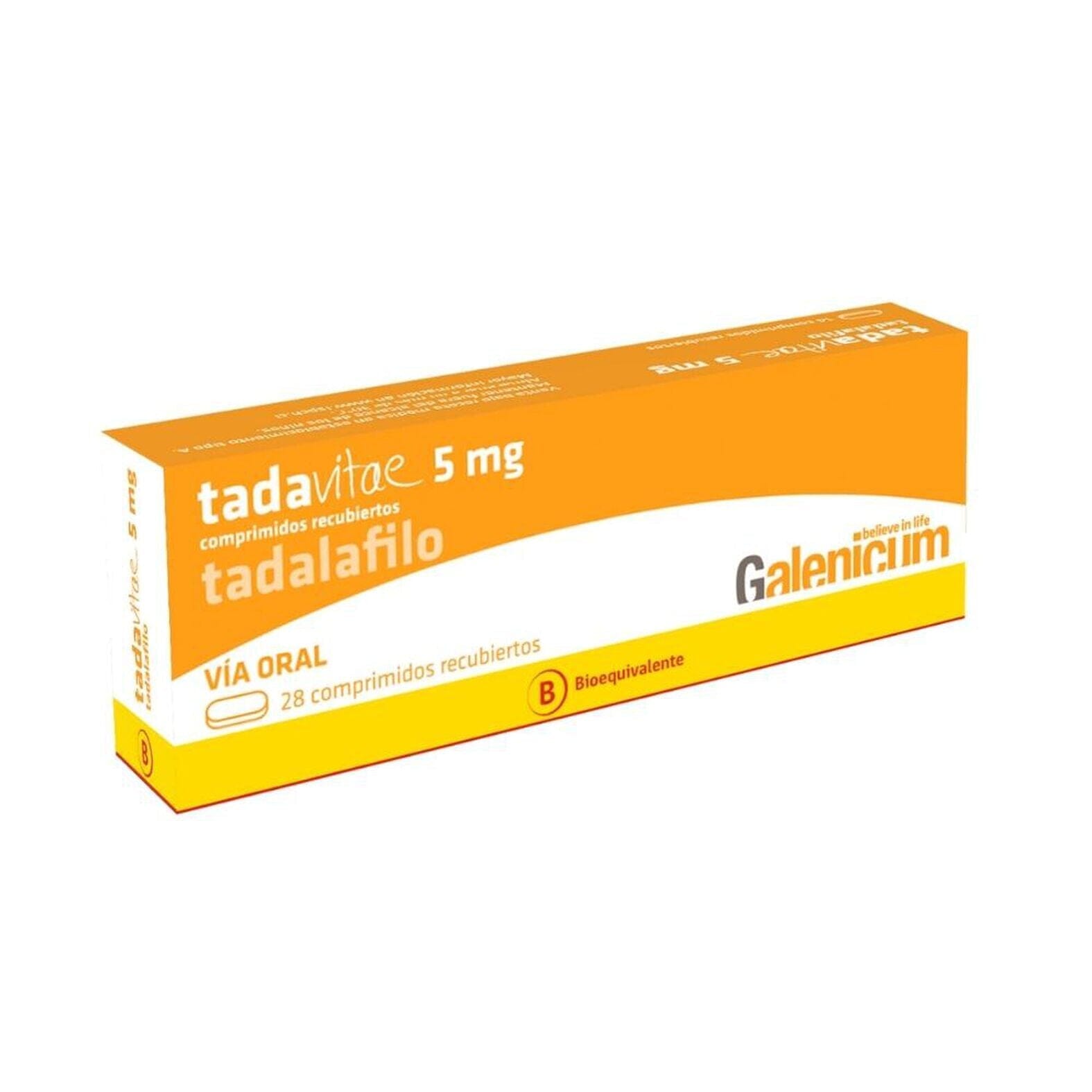 Tadavitae 5 mg x 28 comprimidos. Farmex-Yapp-Seguro-Guia 