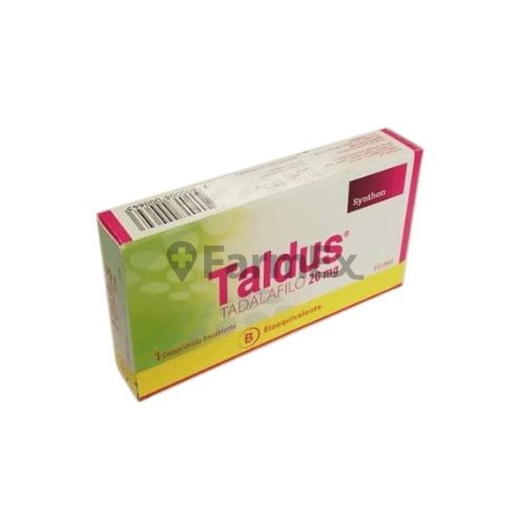 Taldus 20 mg x 1 comprimido Farmex-BanMedica-Persistente 