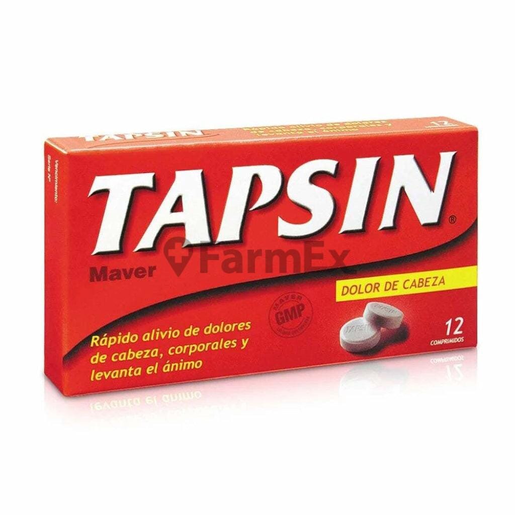 Tapsin Analgesico x 12 comprimidos Farmex-Pluxee-Persistente 