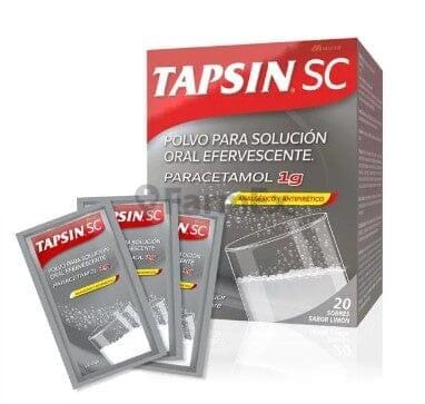 Tapsin Efervecente 1 g x 20 sobres Farmex-Pluxee-Persistente 