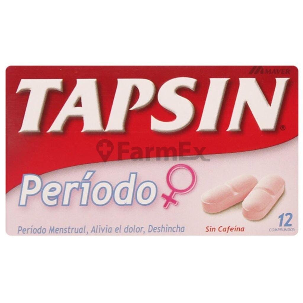 Tapsin Periodo x 12 comprimidos Farmex-Pluxee-Persistente 