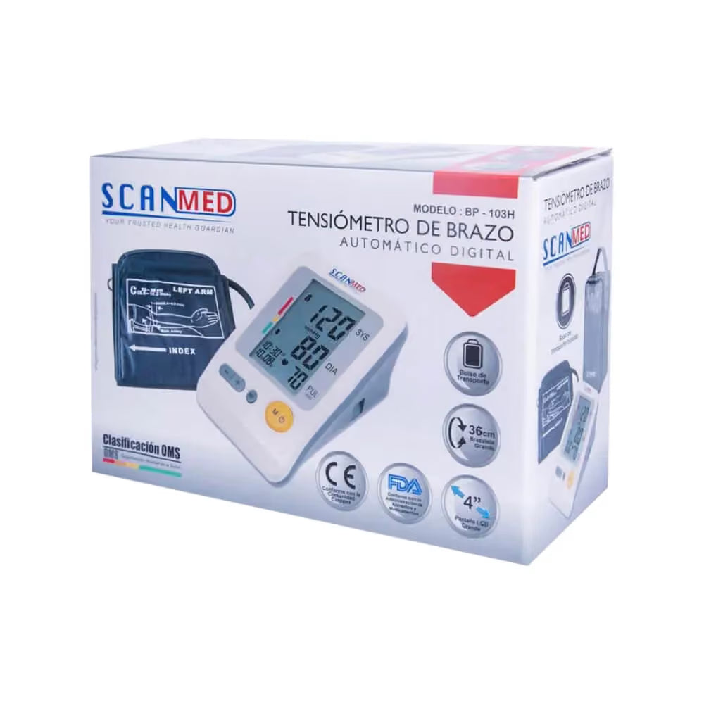 Tensiómetro de brazo automático digital BP-103H SCANMED 