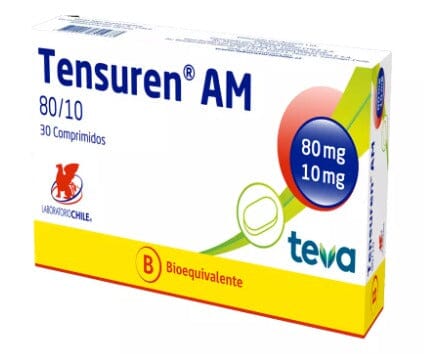 Tensuren AM 80/10 x 30 Comprimidos LABORATORIO CHILE 