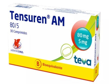 Tensuren AM 80/5 x 30 Comprimidos LABORATORIO CHILE 