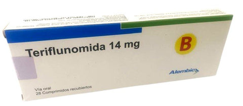 Teriflunomida 14 mg x 28 comprimidos recubiertos