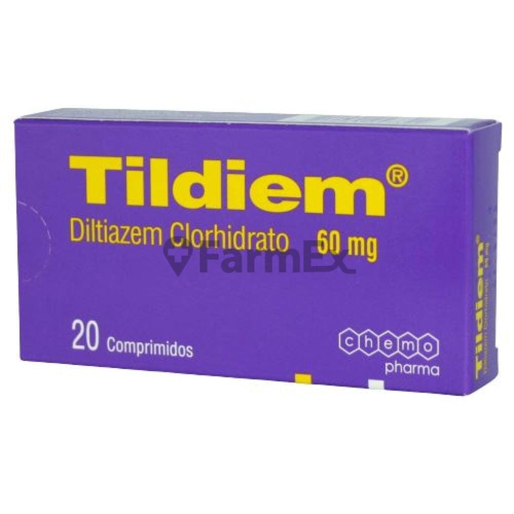 Tildiem 60 mg x 20 comprimidos susc-1 de 3 meses Farmex-Suscripciones-Persistente 