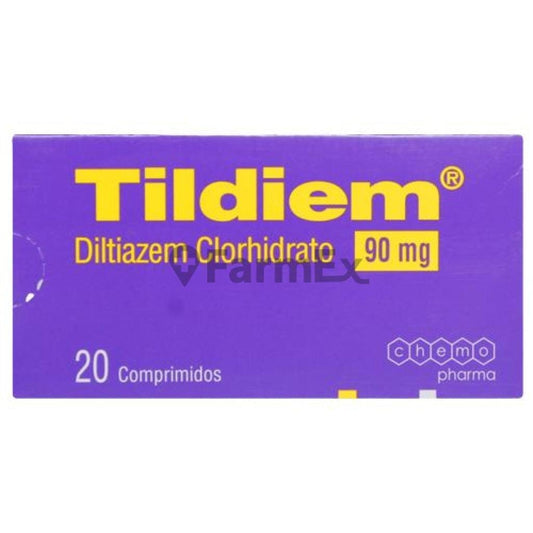 Tildiem 90 mg x 20 comprimidos Farmex-MiaHealth-Persistente 