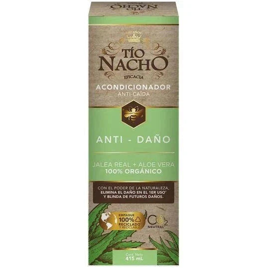 Tío Nacho Acondicionador Aloe Vera Anti-daño 415 mL Farmex-Fonasa-Persistente 