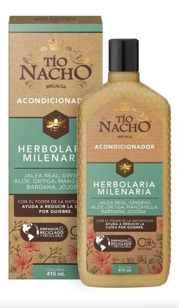 Tío Nacho Acondicionador Herbolaria Fortalecimiento Capilar x 415 mL Farmex-Fonasa-Persistente 