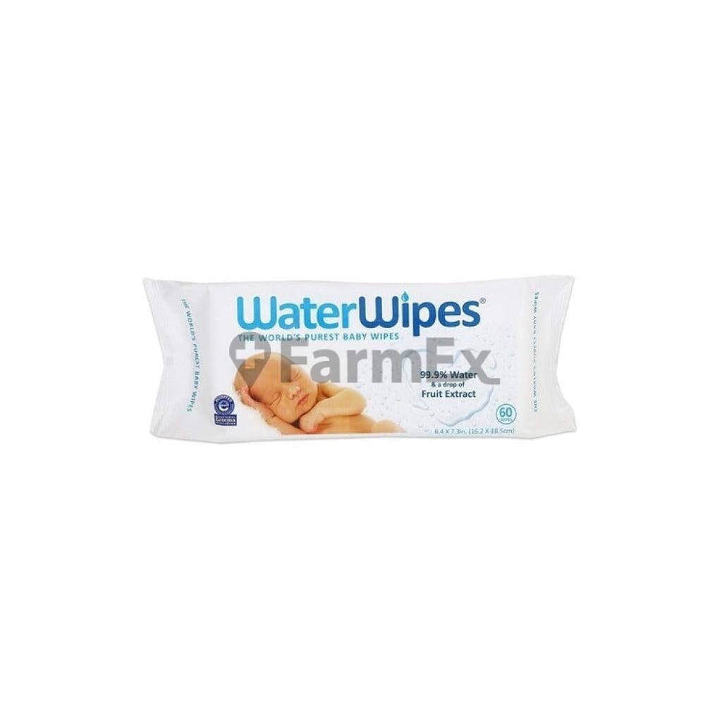 Toallitas Humedas Water Wipes x 60 unidades Farmex-Pluxee-Persistente 