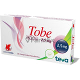 Tobe 2,5 mg x 30 comprimidos