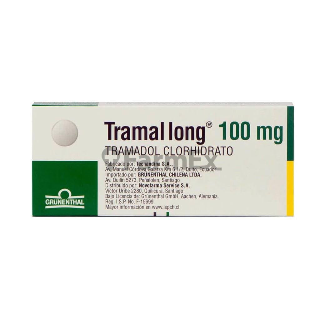 Tramal Long 100 mg x 10 comprimidos Farmex-Pluxee-Persistente 