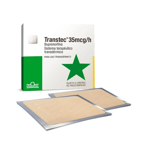 Transtec Sistema Terapéutico Transdérmico 35 mcg / 5 Unidades (Venta solo en sucursal) - AGOTADO